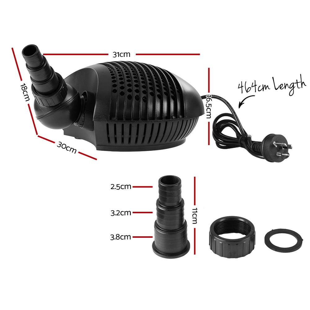 Giantz Aquarium Pump Fish Tank Water Submersible Fountain Pond Marine 10000L/H