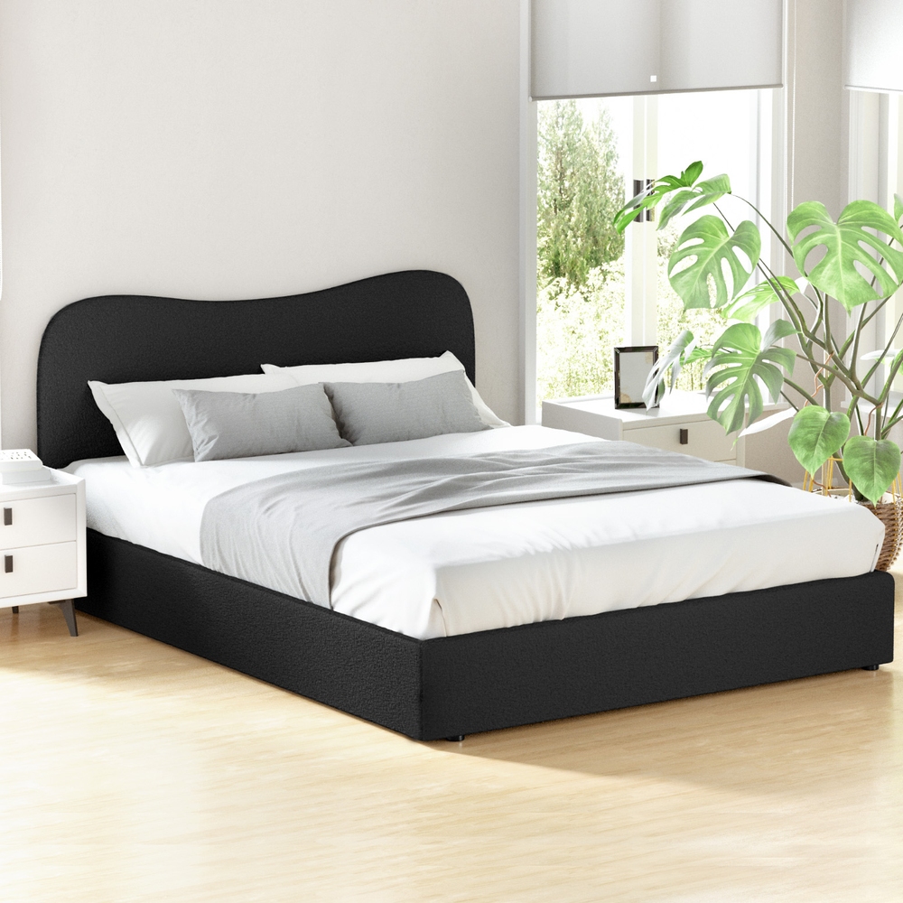 Artiss Bed Frame Queen Size Boucle DARA BK-ABC Artiss Bed Frame Queen Size Boucle DARA BK-ABC