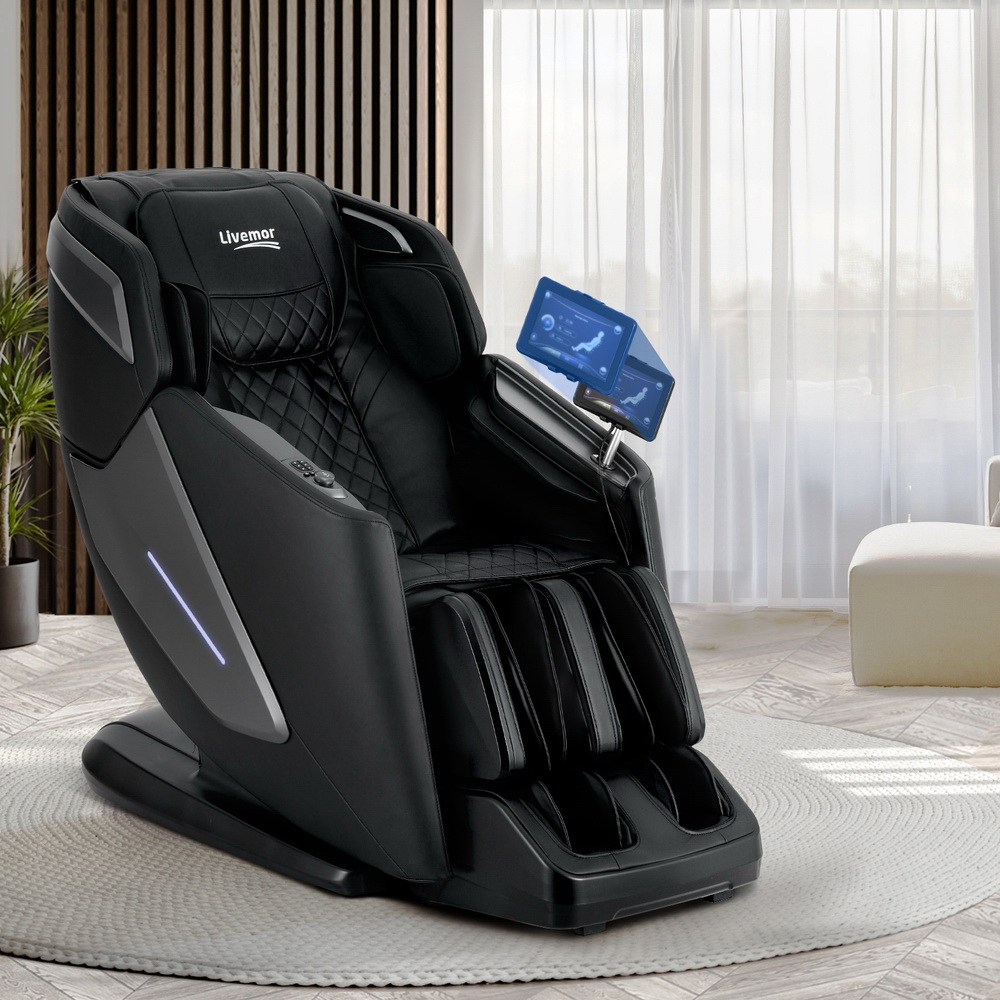 Livemor 4D Massage Chair Electric Recliner Home Massager Black Livemor 4D Massage Chair Electric Recliner Home Massager Black