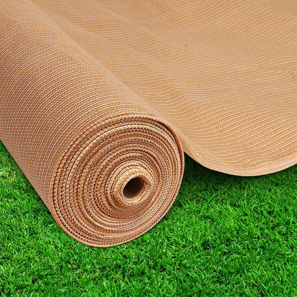 Instahut 90% Shade Cloth 1.83x10m Shadecloth Sail Heavy Duty Beige Instahut 90% Shade Cloth 1.83x10m Shadecloth Sail Heavy Duty Beige