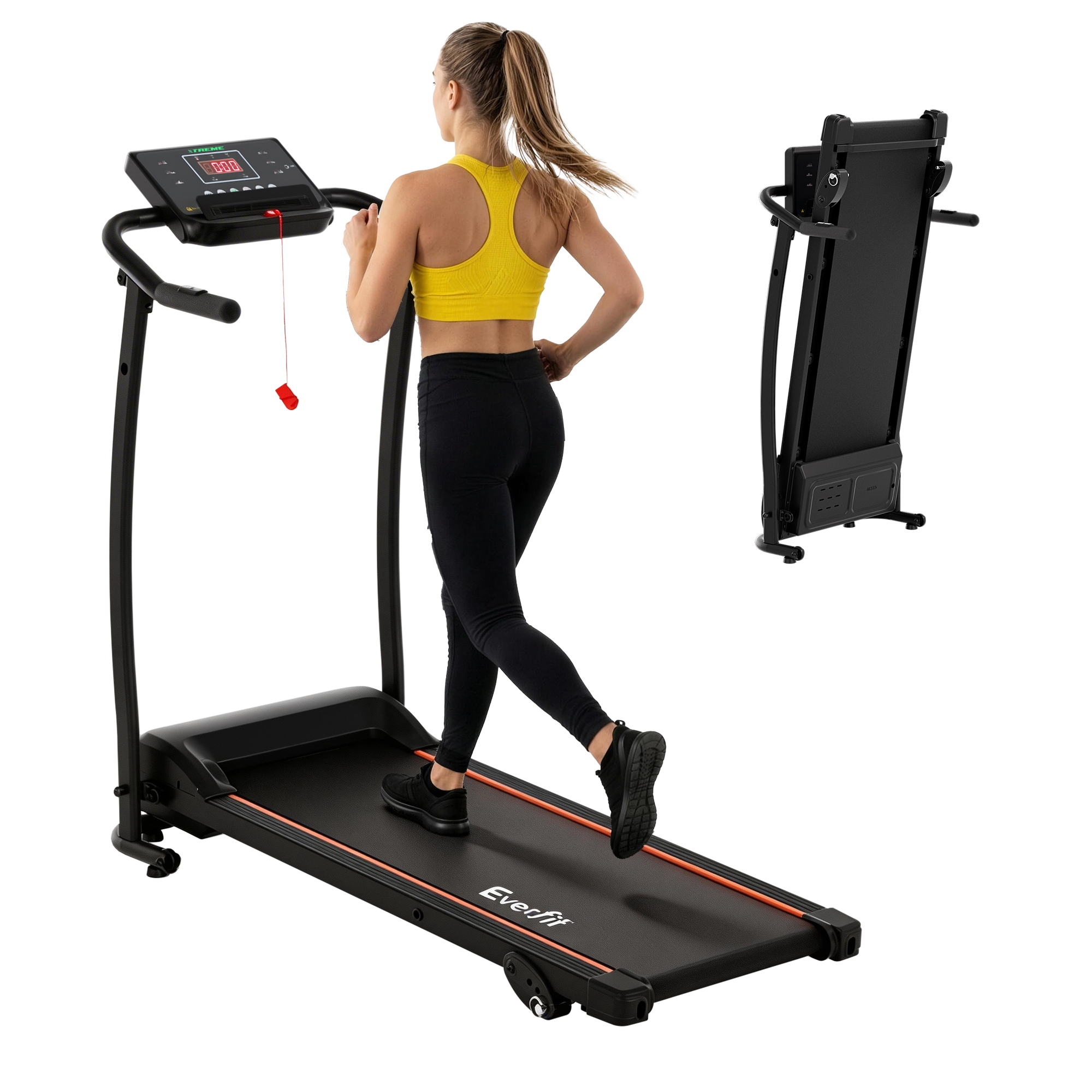Everfit Treadmill Electric Home Gym Fitness Exercise Machine Foldable 370mm