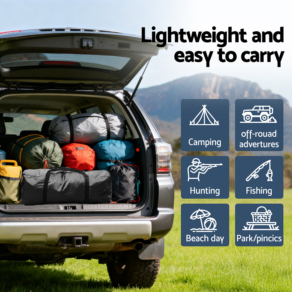 Weisshorn Camping Tent Car SUV Rear Hatchback Tents Canopy Portable Outdoor Family Black